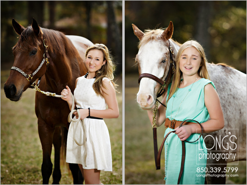Family Photos in Tallahassee with horses