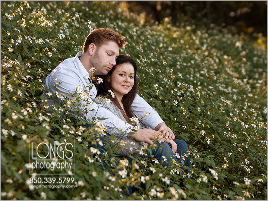 Outdoor engagement portraits in Tallahassee