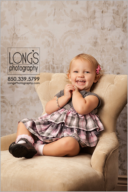 Two year old portraits in Tallahassee