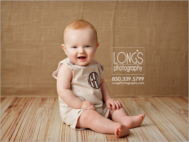 Tallahassee nine month baby photos