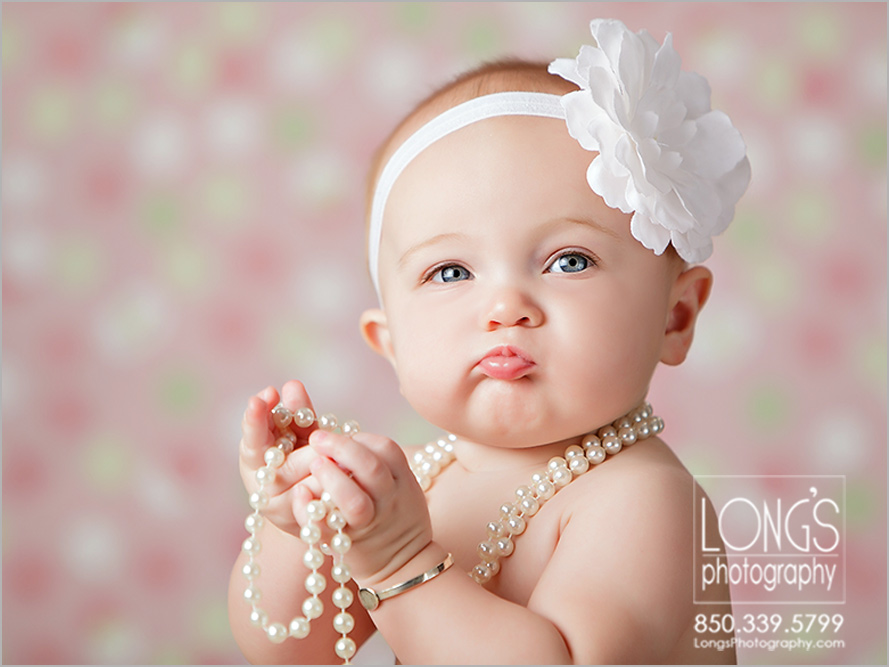 Paisley Six Months Tallahassee Photographers Longs Photography